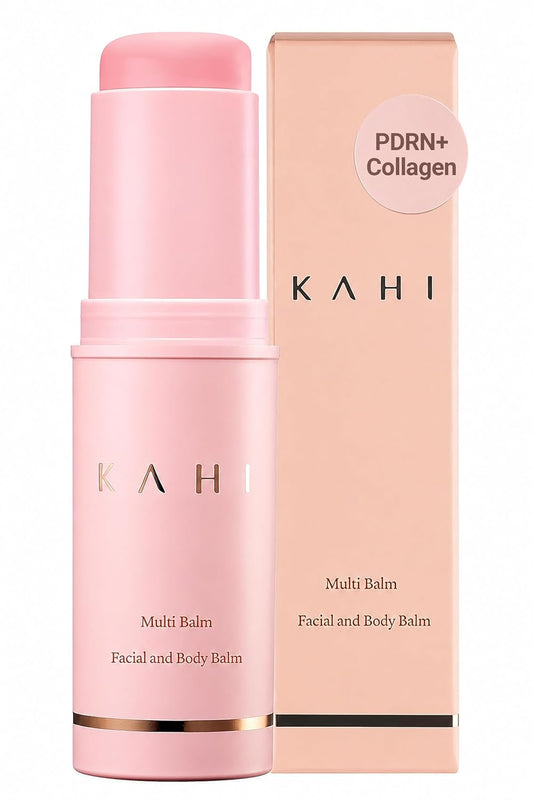 KAHI Wrinkle Bounce Multi Balm Stick - PDRN Collagen Facial & Body Balm | PDRN + Collagen, 48-Hour Hydration, Multi-Purpose Balm, Face Care, Eye Care, Lip Care, Neck Care, Makeup Base, Portable Stick