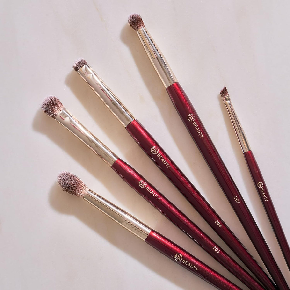 BK BEAUTY Eyeshadow Brush Set for Hooded & Smaller Eyes, 5 Brushes